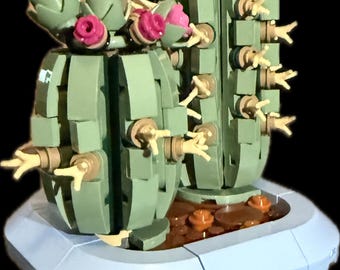 Brick  flowering cactus 11509 wall mount compatible with Lego  - bracket - hook - shelf - invisible - solution - floating - modern