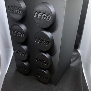Brick inspired 2x4 brick vase flowers not included - Lego lover - display - quirky - modern - large - masculine - man cave - office