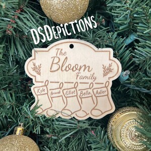Personalized Christmas ornament, wooden ornament, Children’s ornament, Personalized ornament, stocking ornament, custom ornament