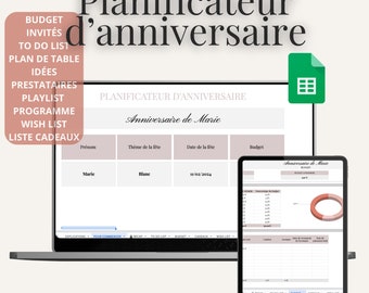 Planejador de aniversários | Planilha de aniversários | Planilha Google de aniversários | Planejador de aniversários digital | Organizador de aniversários