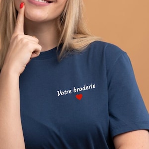 Tee-shirt brodé - cadeau anniversaire personnalisé, cadeau papi, cadeau papa, cadeau maman, cadeau mamie, cadeau noël