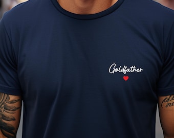 Personalized Godfather T-Shirt – Gift for Godfather, Birthday, Christmas, Custom Tee for Men