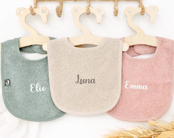 Bavoir personnalisé avec prénom, bavoir bébé, bavoir fait main, cadeau de naissance, bavoir bébé personnalisé, bavoir brodé prénom enfant