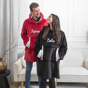 Svettplätad personnalisé cadeau brodé - cadeau anniversaire avec broderie, cadeau de noël femme, idée cadeau personnalisé fille garçon bild 4