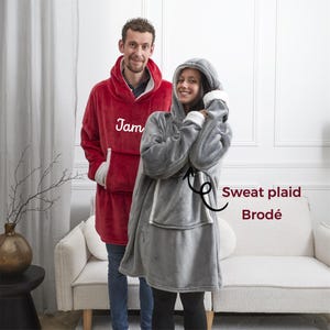 Svettplätad personnalisé cadeau brodé - cadeau anniversaire avec broderie, cadeau de noël femme, idée cadeau personnalisé fille garçon bild 11