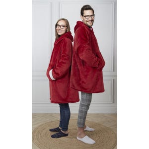 Sweat-plaid capuche personnalisé, Pull plaid broderie, Cadeau Noël brodé, cadeau anniversaire personnalisé, plaid brodé, cadeau femme homme image 6