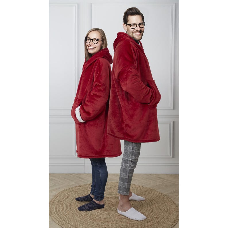 Sweat-plaid capuche personnalisé, Pull plaid broderie, Cadeau Noël brodé, cadeau anniversaire personnalisé, plaid brodé, cadeau femme homme image 6