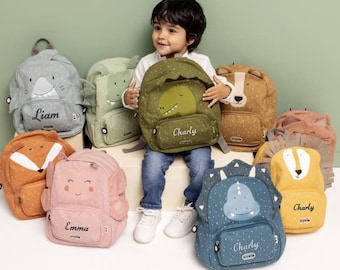 Petit sac à dos brodé avec prénom, sac maternelle, sac école, sac à dos enfant personnalisé, sac à dos 2 ans, sac crèche, cadeau naissance