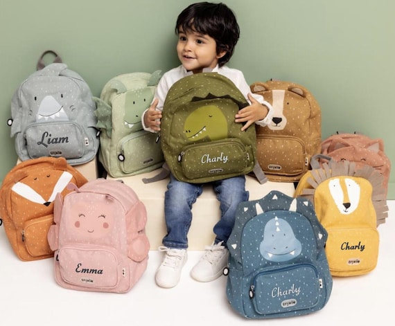 Petit sac à dos brodé avec prénom, sac maternelle, sac école, sac à dos enfant personnalisé, sac à dos 2 ans, sac crèche, cadeau naissance