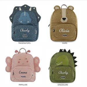 Petit sac à dos enfant brodé, sac école maternelle, sac à dos enfant personnalisé, sac à dos 2 ans, sac crèche, cadeau naissance