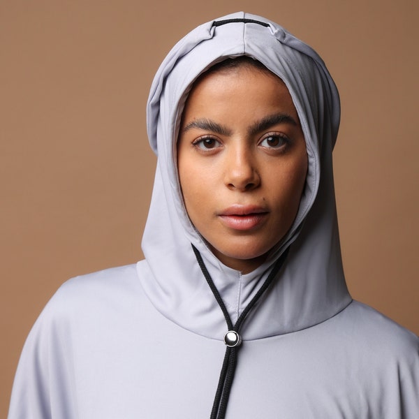 ABAYA TO GO - gris / robe de prière 1 pièce robe de prière ensemble une pièce Abaya vêtements islamiques Ramadan prière islamique Namaz Hijab coran