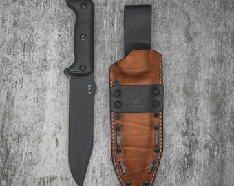 Funda híbrida KABAR BK7 (kydex y cuero)