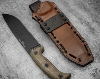 Funda híbrida de cuero kydex para cuchillo ESEE JUNGLAS 2