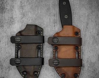 Funda híbrida de cuero Kydex ESEE 3 / TRANSPORTE HORIZONTAL