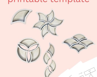 Tapas bowl - printable pottery template, DIY ceramics, slab construction + instructions