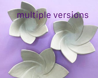 Flower bowl ceramic/pottery template + step-by-step instructions/plate technique/plate construction- DIY ceramics, printable, pottery templates
