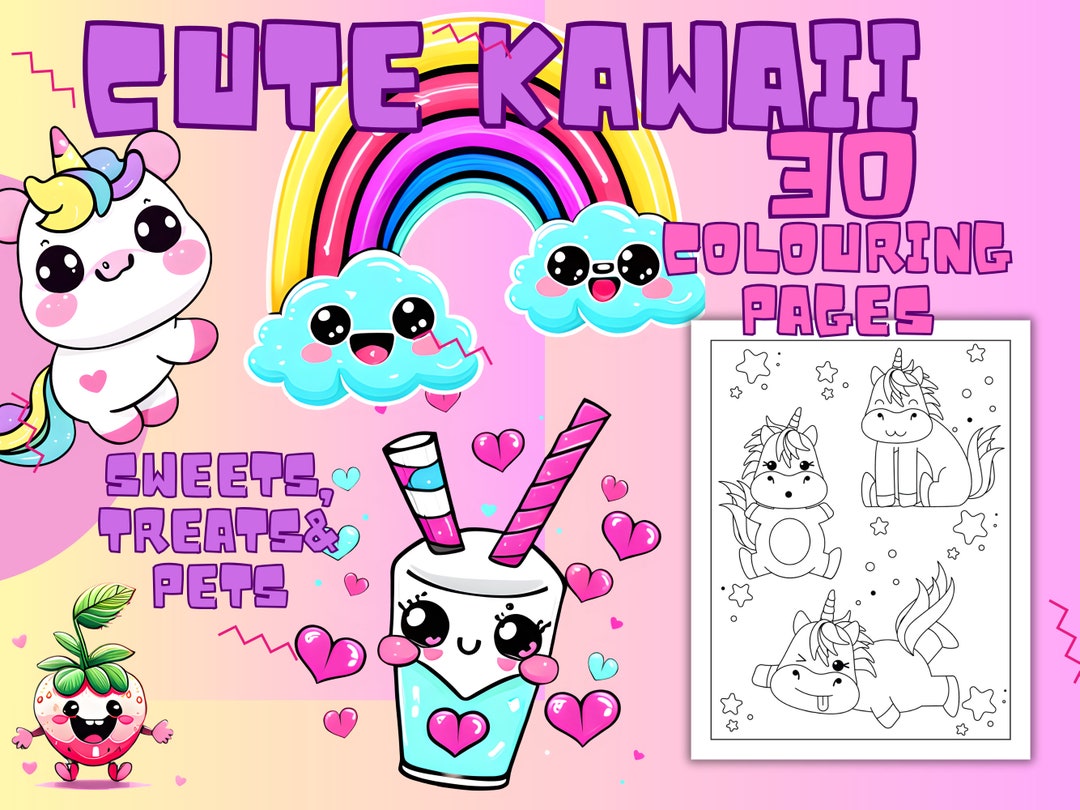 kawaii-cute-colouring-pages-kawaii-sweets-and-pets-colouring-bubble