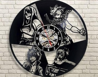 Kingdom Hearts Characters Vinyl Record Clock: Gaming Wall Art, Bedroom Decor, Xmas Gift