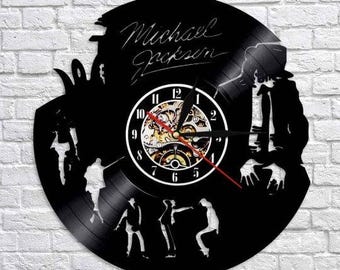 Michael Jackson Vinyl Record Clock: King Of Pop Decor, Music Lover Wall Art, Christmas Gift