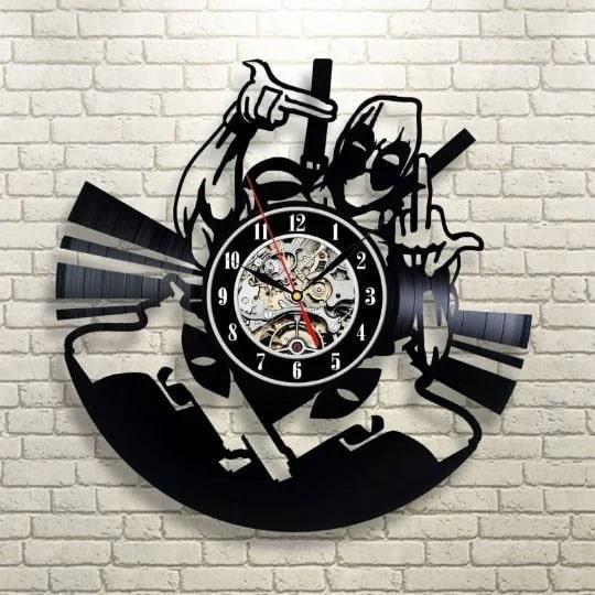 Horloge Murale Deadpool – Découpée Au Laser Et Peinte à La Main – Unique