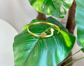 Adjustable Arabic Letter Bangle Bracelet Nun Letter (نـ