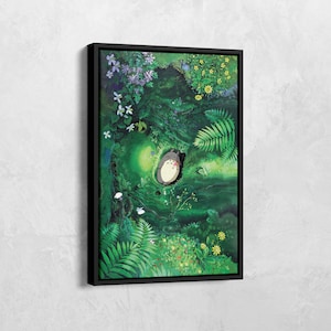 Totoro Canvas, My Neighbor Totoro Poster, Japanese Anime Canvas, Studio Ghibli Poster, My Neighbor Totoro Print, Anime Fan Gift, Anime Lover