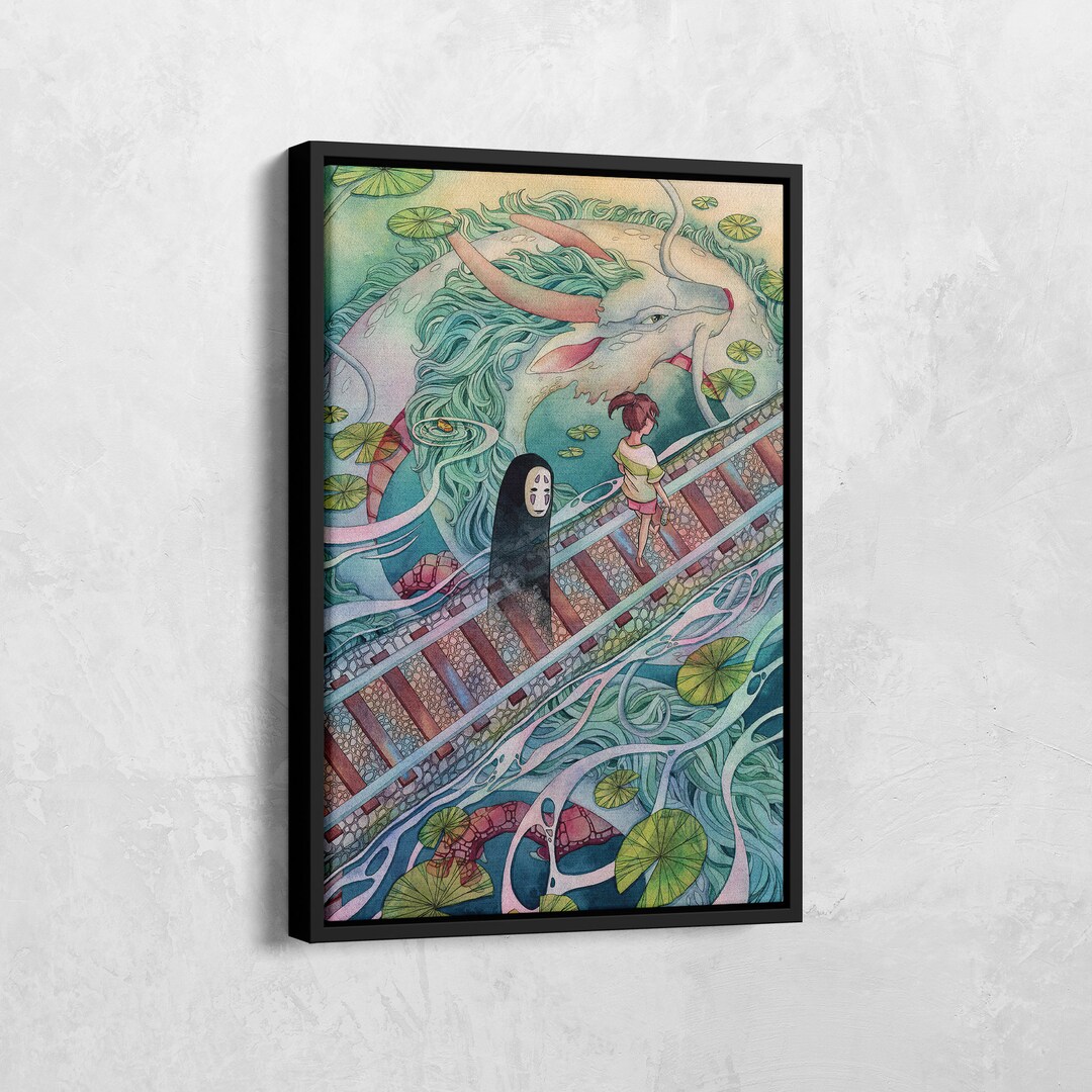 Spirited Away Poster, Anime Canvas, Japanese