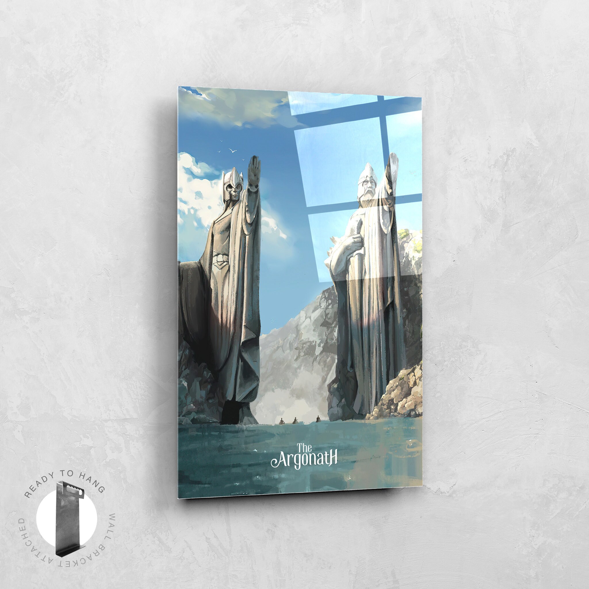 Argonath Poster Argonath Canvas Middle Earth Travel Poster Etsy