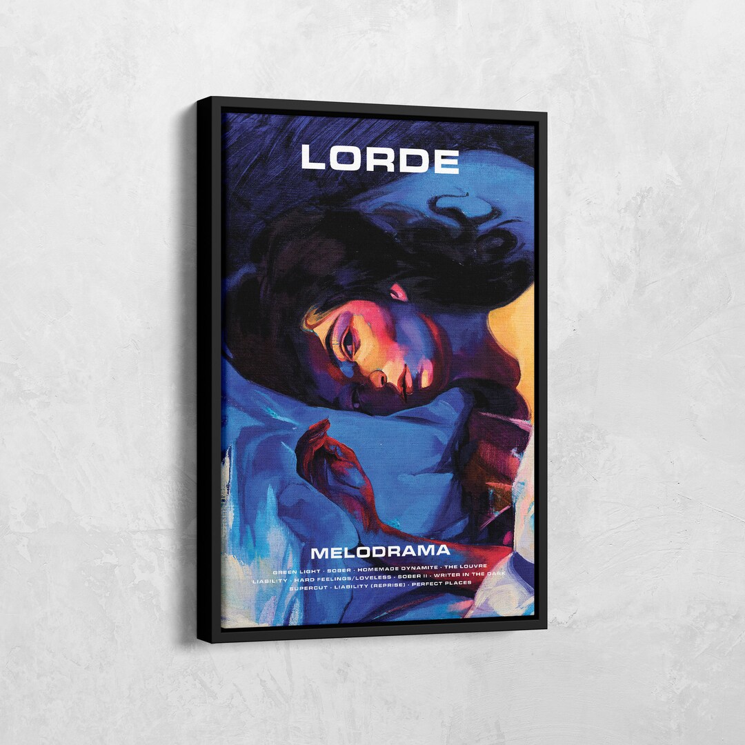 Lorde Poster, Melodrama Canvas Poster, Melodrama Album Print, Melodrama ...