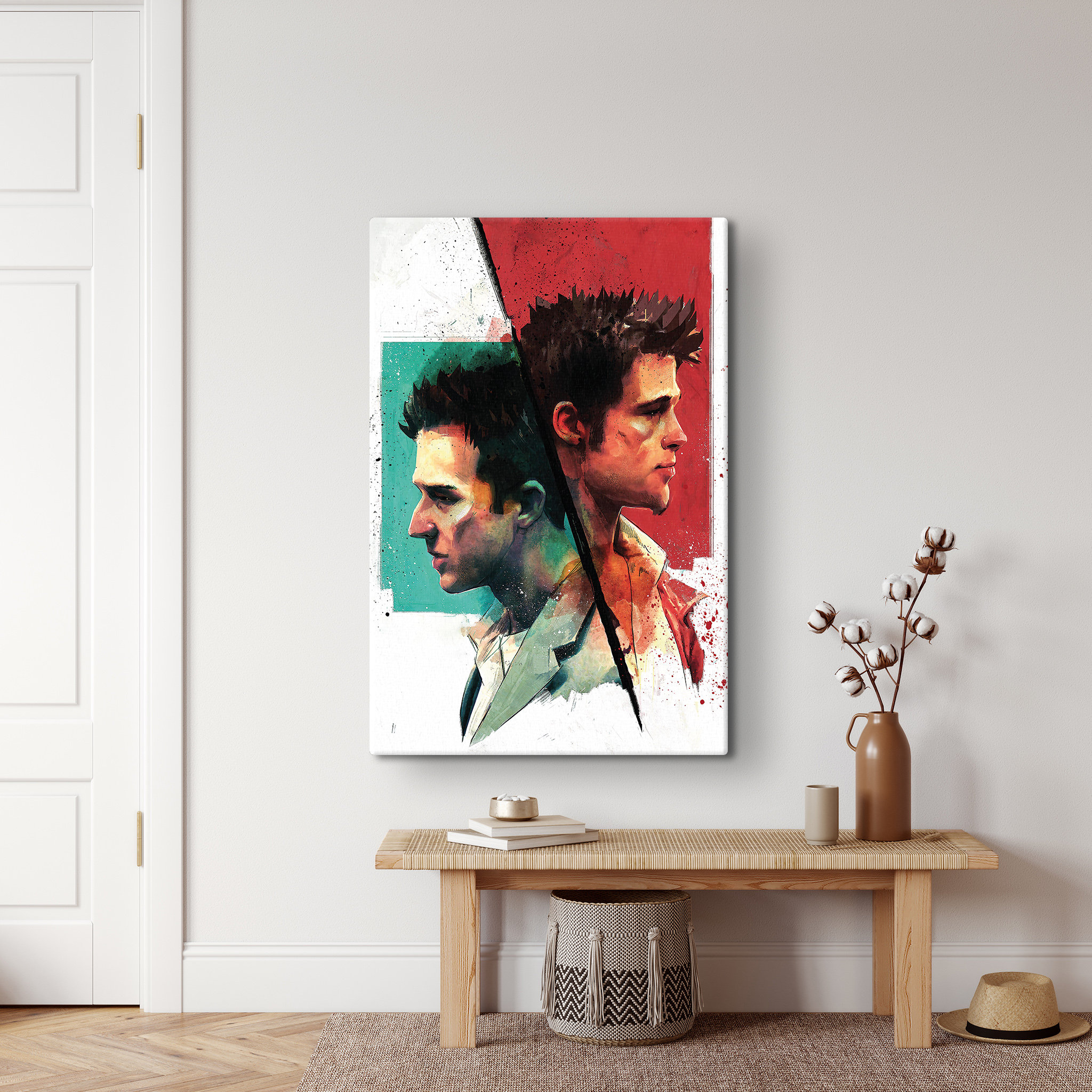 Discover Club Movie Poster, Fight Club Illustration Art Canvas, Fight Club Print, Brad Pitt Movie Poster, Movie Posters, Best Movies, Tyler Durden