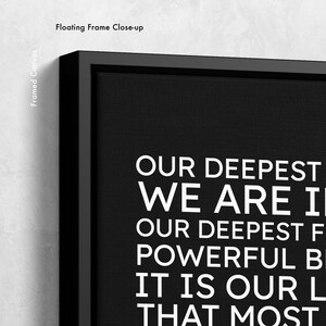Our Deepest Fear Poem by Marianne Williamson Print, Inspirational Art ...