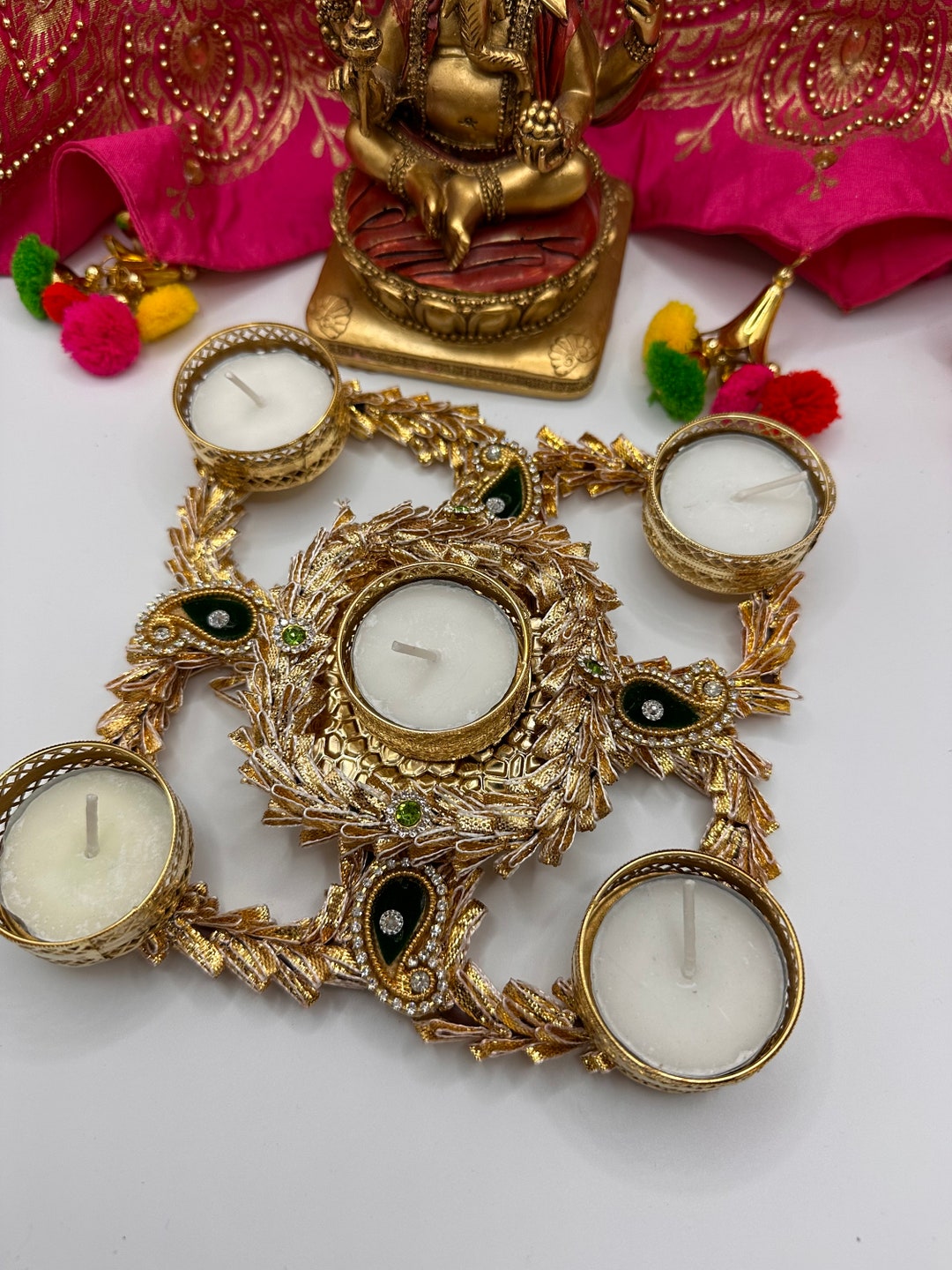 Diwali Diyas Tea Light Holders Diya Diwali Indian Etsy