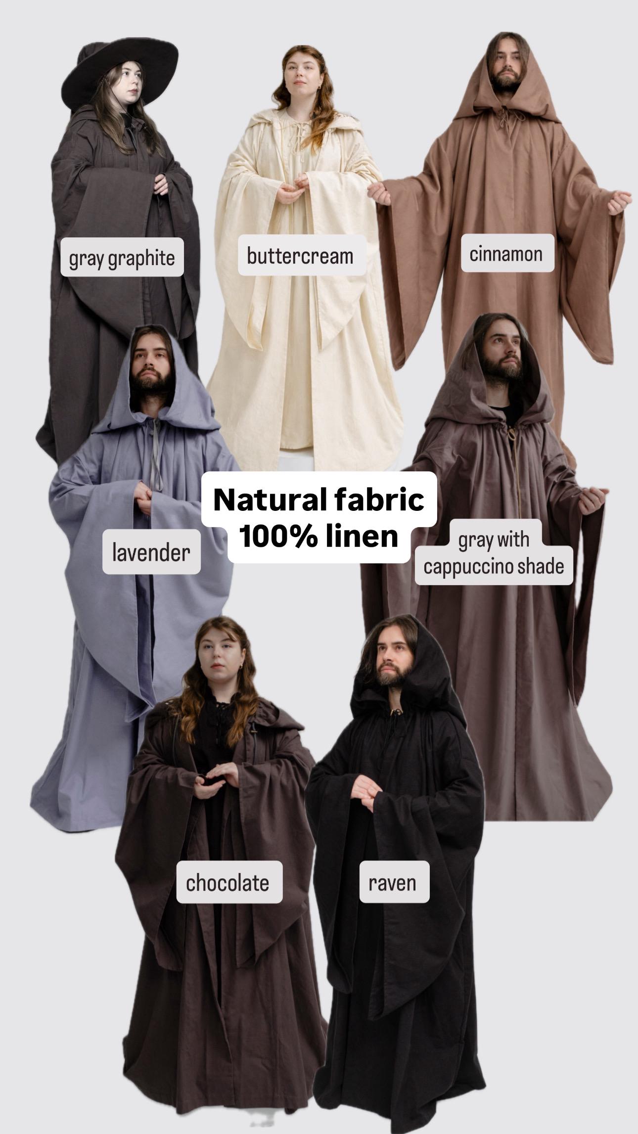 Violet Mist Cloak – Handmade Deep Purple Hooded Cape, Unisex Mystery ...