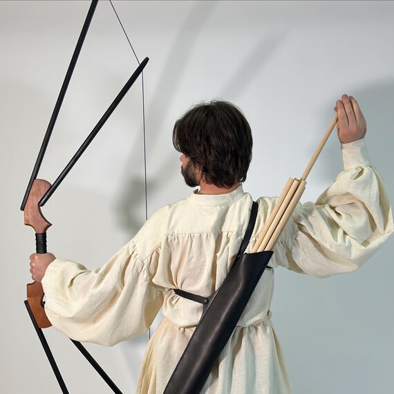 Wooden Bow And Arrow Prop