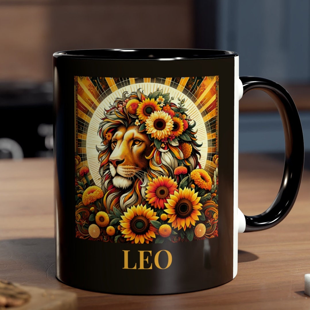Leo Sign Coffee Mugs Zodiac Sign Mugs Horoscope Astrology Birthday Gift
