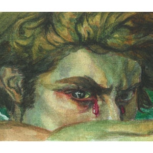 Twilight Movie Art Print - Edward Cullen in &#39;Lucifer&#39; - Original Watercolor Poster - Film Lover Gift, Art Prints, Fan Art. Sizes 5x7 & 8x10