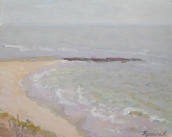 Seascape Ölgemälde Originalkunstwerk des Ukrainischen Künstlers Signiert