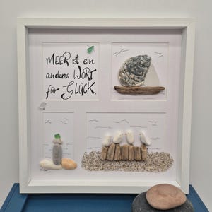 Steinbild "Meer", Glücklich sein, Glück, Meeresliebe, Ostsee, Nordsee