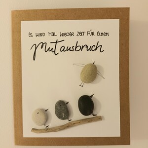 Grußkarte "Mutausbruch" , Mut, Mutig sein, Freundschaft