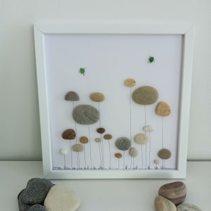 Stone picture &quot;Flower meadow&quot; flower gift