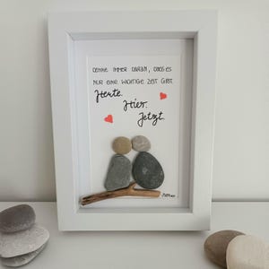 Stone image &quot;The best time. Today. Here. Now.&quot; Present