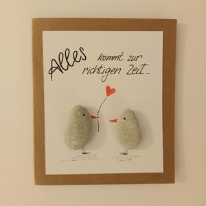 Carte de vœux « Tout vient à son heure », amitié, amoureux, être amoureux