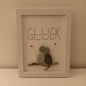 Stone picture &quot;Happiness is free&quot;, lovers, best friend, being happy