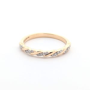 14k Yellow Gold Luxury Ring Band With Natural Diamond | Diamond Ring | Engagement Ring | Fine Jewelry | Gift for Her | Statement Ring
