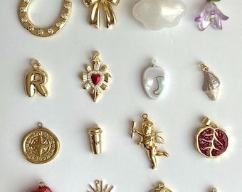 DIY Charm Soup Starter Kit – Gold Plated Charms for Jewelry Making | Jewelry Supplies for Creative Projects