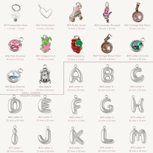 Personalisiertes Charm Armband Edelstahl versilbert | 1-10 Anhänger & Kettenstil wählen | Bettelarmband wasserfest nickelfrei Geschenk