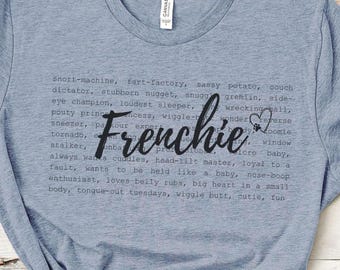 Frenchie Mom Shirt for French Bulldog Mom, Cute Dog Lover Shirt, Gift for Frenchie Owner