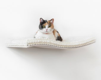 Cat Mounted Shelf, Floating Shelves, Cat Wall Furniture, Cat Bed, Cat Shelf, Cat Climbing Wall, Modern Cat Furniture