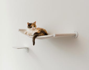 Rede de parede moderna para gatos: móveis flutuantes para camas de gatos