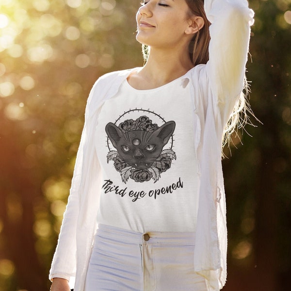 T-shirt écoresponsable en coton biologique - Third eye opened